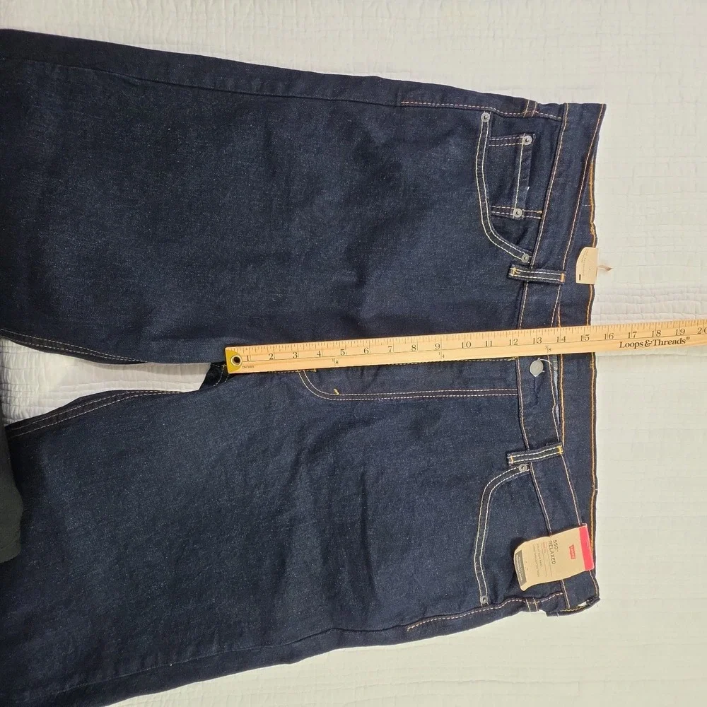 Levi's Jeans 550 Men's Big Tall Size 44x34 Relaxed Straight Stretch Denim NEW
